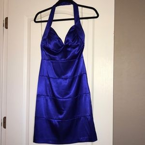 Blue Halter Dress